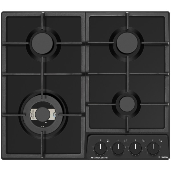 Варильна поверхня Hansa газова, 59см, чавун, чорний