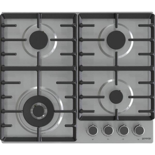 Варильна поверхня Gorenje газова, 60см, чавун, нерж