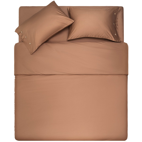 Простирадло ARDESTO Mix&Match, 240x260см, 100% бавовна, сатин, коричневий