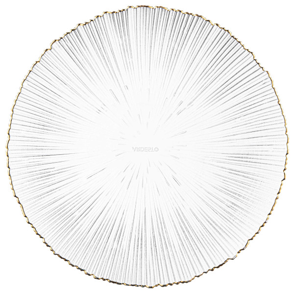 Тарілка ARDESTO Mallow, 26.5см, скло, прозорий