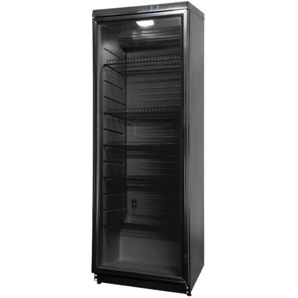 Холодильна вітрина Snaige, 173x60х60, 350л, полок - 5, зон - 1, бут-154, 1дв., ST, чорний