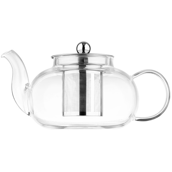 Заварник ARDESTO Gemini Roma 800мл, боросилікатне скло, нержавіюча сталь, прозорий