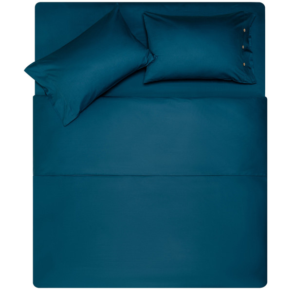 КПБ 1.5сп ARDESTO Mix&Match, підковдра 160х220см, простирадло 180х240см, наволочки (2) 50х70см, 100% бавовна, сатин, синій