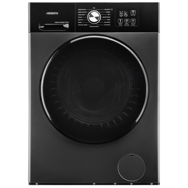 Пральна машина ARDESTO фронтальна Black Mars, 6кг, 1200, А+++, 46.5см, дисплей, інвертор, сірий