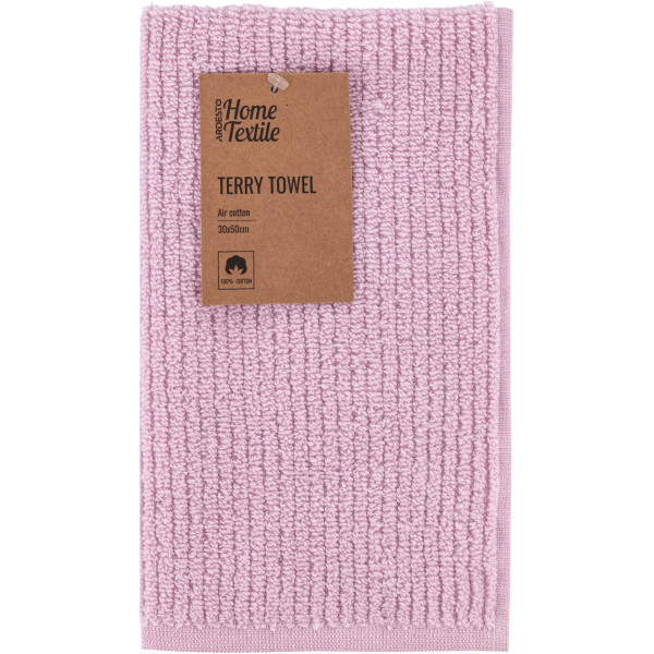 Рушник махровий ARDESTO Air, 30х50см, 100% бавовна, рожевий