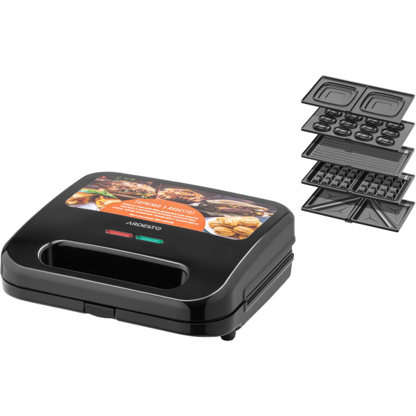 Мультимейкер ARDESTO 700Вт, комплект-5 пластин, корпус-пластик, чорний