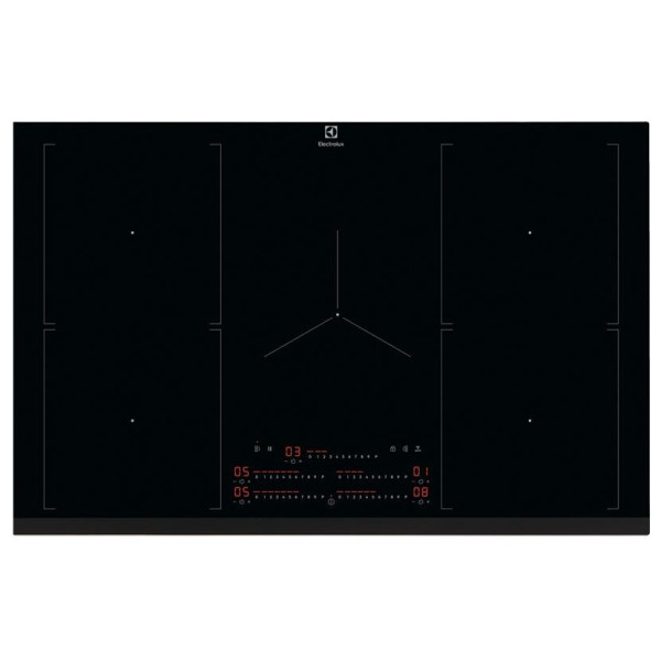 Варильна поверхня Electrolux індукційна, 80см, розширена зона, Hob2Hood, чорний