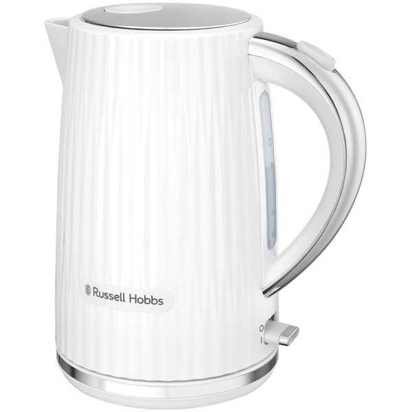 Електрочайник Russell Hobbs Eden, 1.7л, нержавіюча сталь, пластик, білий