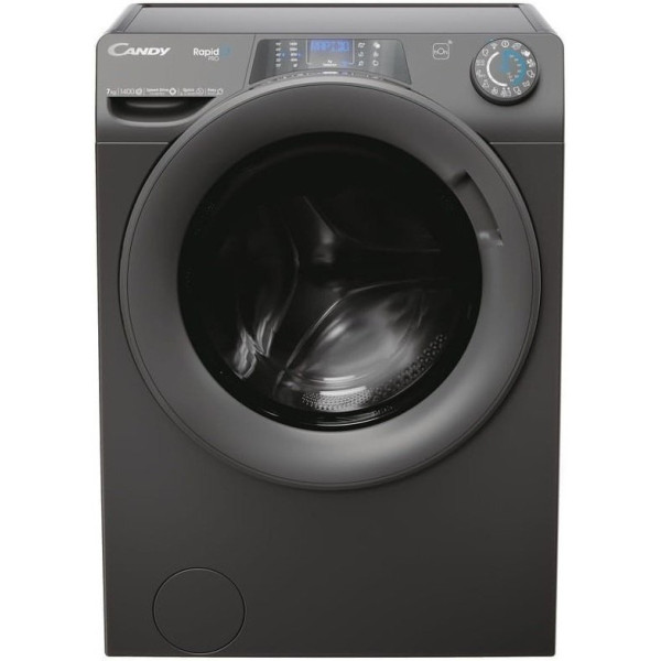 Пральна машина Candy фронтальна, 7кг, 1400, A+++, 45см, дисплей, пара, інвертор, cріблястий