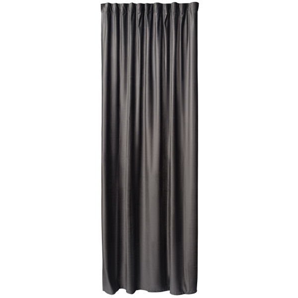 Штора ARDESTO 150х270см, велюр, 100% поліестер, сірий