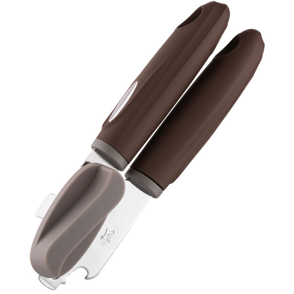 Консервний ніж ARDESTO Gemini, 19.9см, нержавіюча сталь, пластик, сіро-коричневий