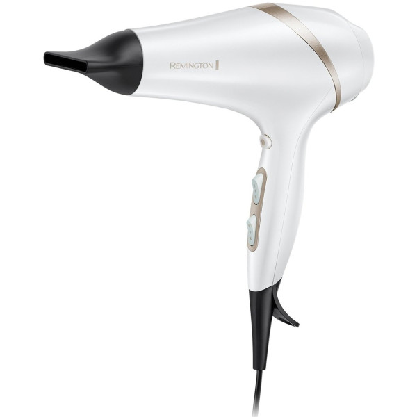 Фен Remington HydraLuxe, 2300Вт, 3 режими, дифузор, іоніз-я, хол. обдув, білий