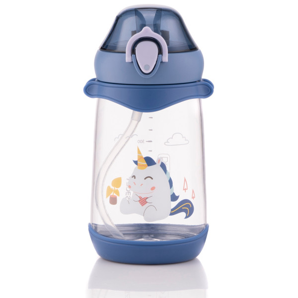 Пляшка для води дитяча ARDESTO Unicorn, 500мл, пластик, синій