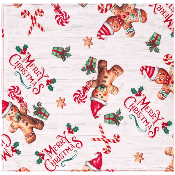 Ранер ARDESTO Christmas Gingerbread 33х137см, 100% поліестер, червоний