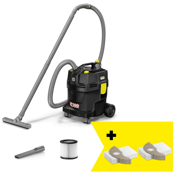 Пилосос професійний Karcher Go!Further NT 22/1 Ap L Re!Plast 1300Вт 249мБар контейнер 22л вологе/сухе прибирання 5.7кг