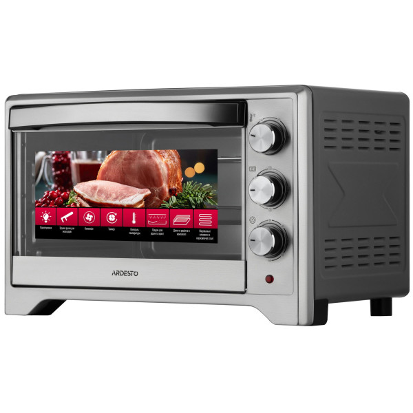 Піч електрична ARDESTO, 33л, 1627Вт, механіч., конвекція, сірий