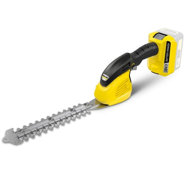 Ножиці для трави акумуляторні Karcher GSH 18-20 Battery 18В + насадка кущоріз 20см крок різу 10мм 1.15кг без АКБ та ЗП