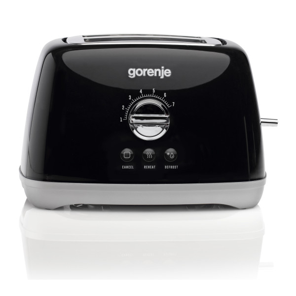 Тостер Gorenje, 900Вт, пластик-метал, чорний