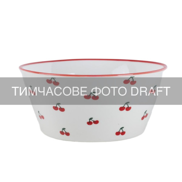 Салатник ARDESTO Cherry, 14см, 450мл, порцеляна, багатокольоровий