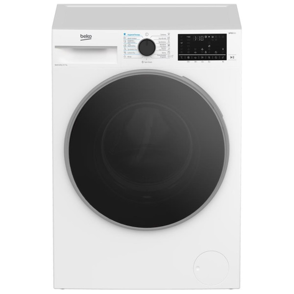 Прально-сушильна машина Beko фронтальна, 10(7)кг, 1400, А, 60см, дисплей, інвертор, пара, HomeWhiz, білий