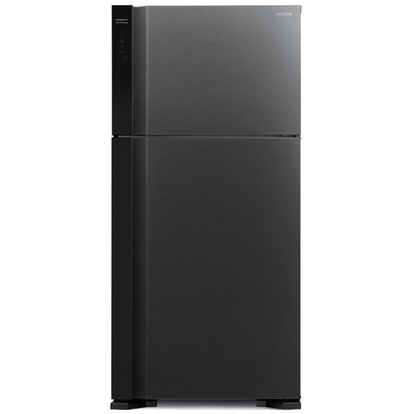 Холодильник Hitachi з верхн. мороз., 184x86х74, холод.відд.-405л, мороз.відд.-145л, 2дв., А++, NF, інв., зона нульова, чорний