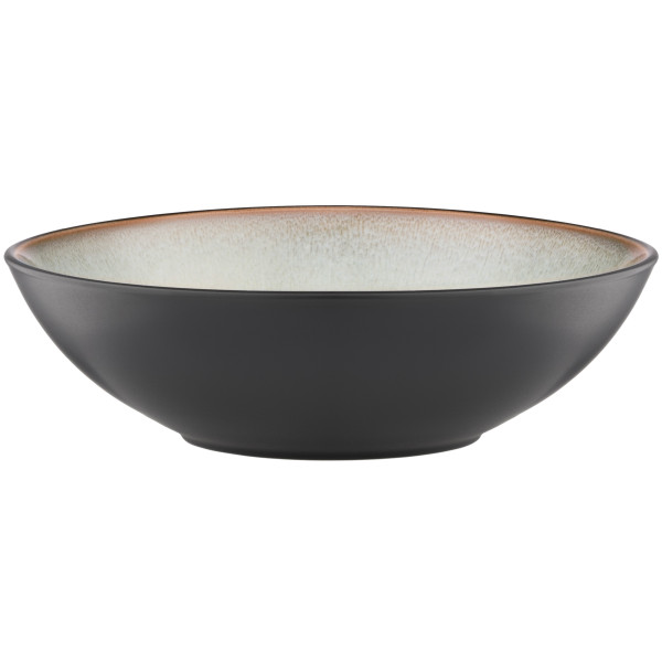 Тарілка супова ARDESTO Bolzano, 630мл, 18см, кераміка, чорно-зелений