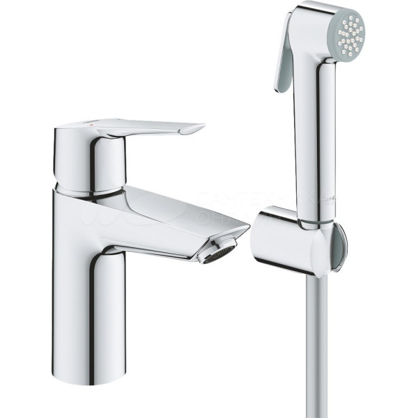 Одноважільний змішувач GROHE QuickFix Start для раковини, S-розміру із гігієнічним душом, хром