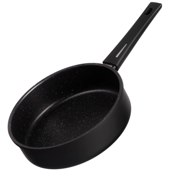 Сковорода глибока з кришкою ARDESTO Gemini Gourmet, 24см, алюміній, чорний