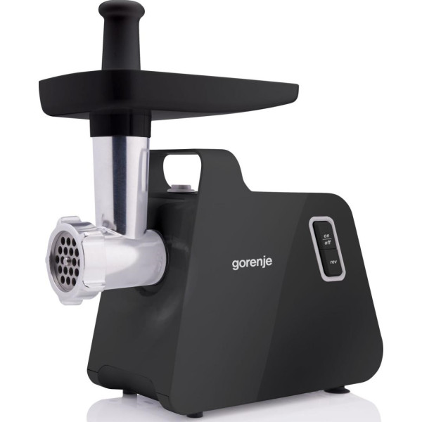 М'ясорубка Gorenje, 1700Вт, 2,3кг/хв, 2 решітки, пластик/метал, чорний