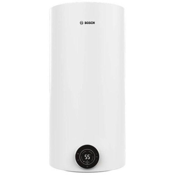 Водонагрівач електр. BOSCH круглий Tronic 4000T, 100л, 2кВт, сухий тен, вертикальний монтаж, електр. кер-ння, B, білий