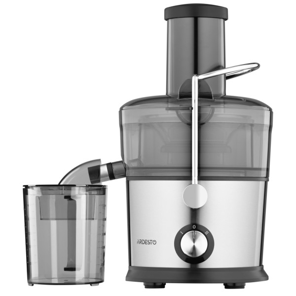 Соковитискач ARDESTO відцентрований 1100Вт, чаша-1л, пластик/метал, сріблясто-чорний