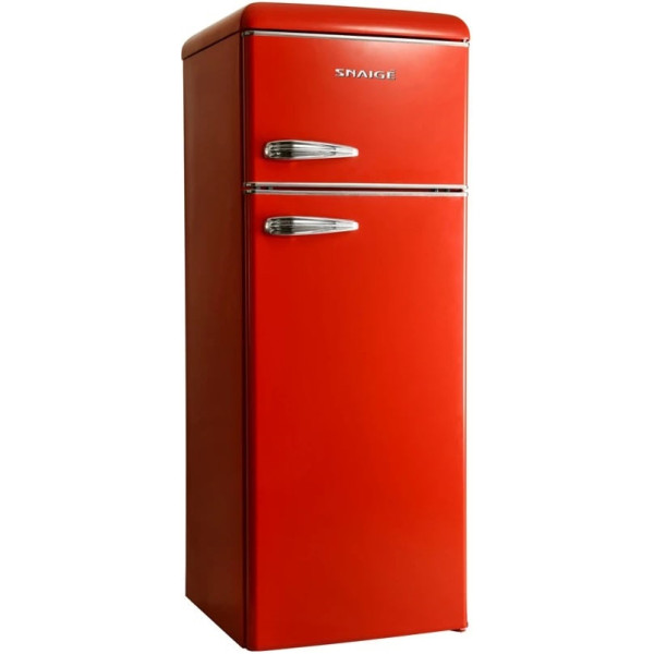Холодильник Snaige з верхн. мороз., 147.5x56х63, холод.відд.-166л, мороз.відд.-46л, 2дв., A++, ST, retro, червоний