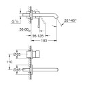 Змішувач для раковини Grohe Essence, на 2 отвори M-розміру