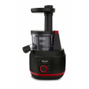 Соковитискач Tefal Juiceo шнековий 150Вт, чаша-0.8л, жмих-0.8л, насадка для цитрусових, пластик, червоно-чорний