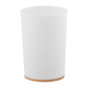 Склянка для зубних щіток ARDESTO Minimalism 7.8x11.3см, поліпропілен, бамбук, білий