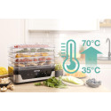 Сушарка для продуктів Gorenje 230Вт, піддонів - 5x2.8см, діаметр - 29см, макс - 75°С, електр.упр,білий