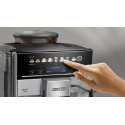 Кавомашина Siemens 1.7л, зерно + мелена, автомат.капучинатор, LED - дисплей, авторецептів - 12, чорно - срібний