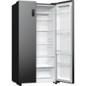 Холодильник SBS Gorenje, 179х67х92см, 2 двері, 356(191)л, А++, NF+, Інв., Зона св-ті, Зовн. Диспл, чорний