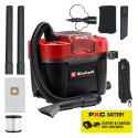 Пилосос професійний акумуляторний Einhell Professional TP-VC 18/10 Li BL 18В 130мбар контейнер 10л вологе/сухе прибирання Dust Class L 3.05кг без АКБ та ЗП