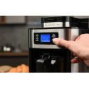 Кавоварка ARDESTO крапельна Steel Collection 1.2л, зерно + мелена, дисплей, сріблясто-чорний