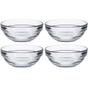 Набір салатників Duralex Gigogn 35мл, 4шт, скло, прозорий
