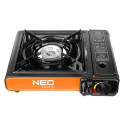 Плитка газова портативна Neo Tools, 2.1кВт, п’єзорозпал, 150г/год, кейс