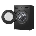 Пральна машина LG фронтальна, 6.5кг, 1200, В, 44см, дисплей, пара, інвертор, чорний