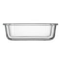 Контейнер для зберігання харчових продуктів ARDESTO Gemini 0.66л, боросилікатне скло, пластик, прямокутний, прозорий