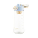Пляшка для води з відсіком для фруктів ARDESTO Duo 720мл, пластик, блакитний, бежевий