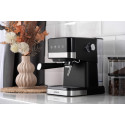 Кавоварка ARDESTO ріжкова 1.5л, мелена, ручний капучинатор, сенсорне керування, чорно-сріблястий