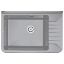 Мийка кухонна Deante Garden, полістирол, прямокут., без крила, 505х350х252мм, чаша - 1, до стіни, сірий
