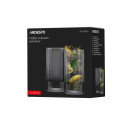 Набір склянок високих ARDESTO Graphite, 380мл, 2шт, скло, сірий