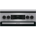Плита Gorenje комбінована, 70л, 50x60см, металева кришка, дисплей, IconLed, емальовані, сірий