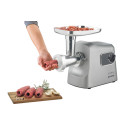 М'ясорубка Gorenje, 2500Вт, 2.8кг/хв, 3 решітки, насадка для ковбас, кеббе, шнековий соковидавлювач, 3 терки, пластик/метал, нерж